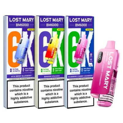 Lost Mary BM6000 Prefilled Vape KIT 10mg - Banana Ice
