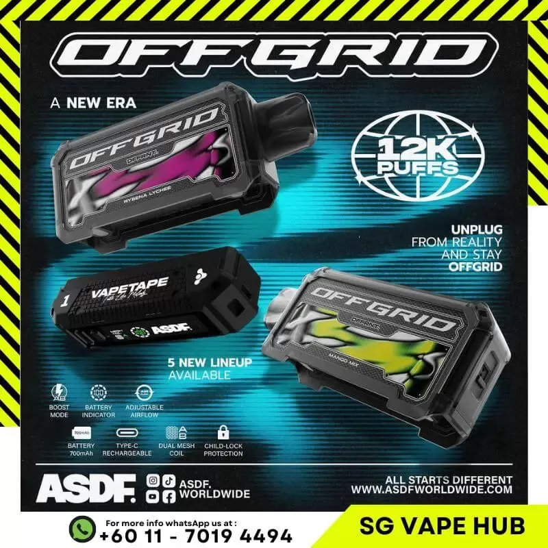VAPETAPE OFFGRID 12000 Puffs - Cartridge / Grape Pear - Image 2