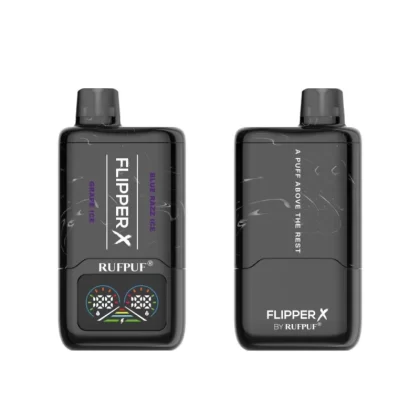 Rufpuf Flipper X Disposable – Grape Ice + Blue razz Ice 40/50mg (20000Puffs) - Vapebar Pk