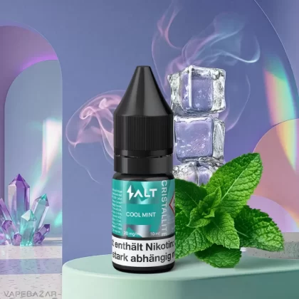 Salt Cristallite Liquid – Cool Mint - VapeApe; 20mg/ml