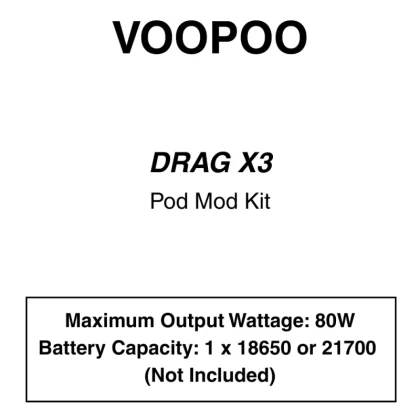 VOOPOO – Drag X3 – Pod Mod Starter Kit - Aurora Purple, Glow Pink