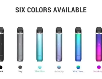 Smok IGEE A1 Pod Vape Kit - Colour#Silver Blue>Blue Green>Blue Purple>Grey>Blue Grey (3CF4F8)
