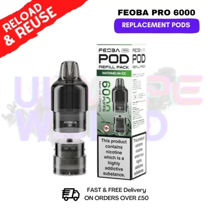 Watermelon Ice FEOBA Pro 6000 Replacement Pods