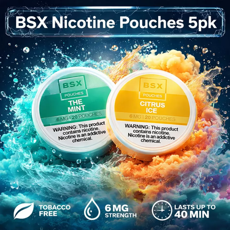 BSX Nicotine Pouches 5pk - Butterscotch Grand Reserve / 12mg