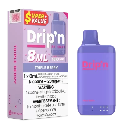 Drip’n 16k Value Series Disposable Vape – Triple Berry