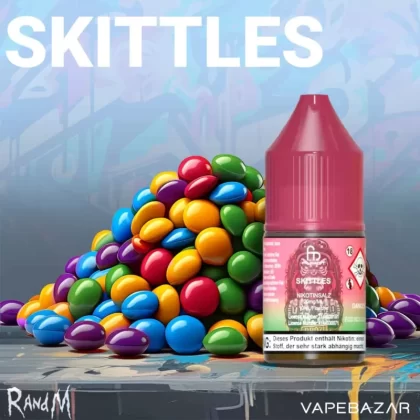 RandM Tornado Liquid – Skittles – 20mg/ml Nikotin - Propylenglykol, pflanzliches Glycerin; 20 mg/ml; Süßigkeiten