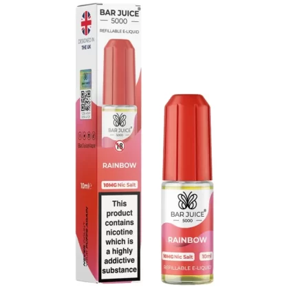 Rainbow Nic Salt E-Liquid by Bar Juice 5000 (10ml) - 5mg