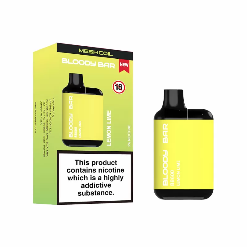 Bloody Bar BB600 Prefilled Pod Kit - Blueberry Bubblegum - Image 2