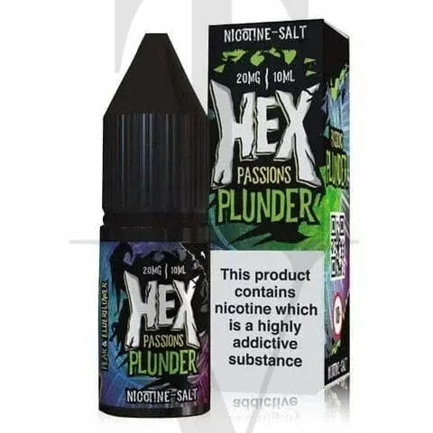 PASSIONS PLUNDER NIC SALT E-LIQUID BY HEX