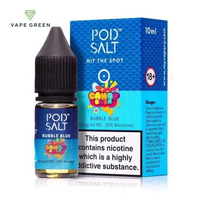 Bubble Blue Nic Salt E-Liquid by Pod Salt
