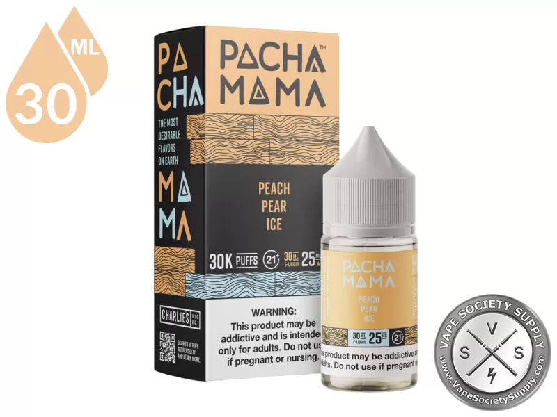 Peach Pear Ice PACHA MAMA Salt 30ml - Image 3