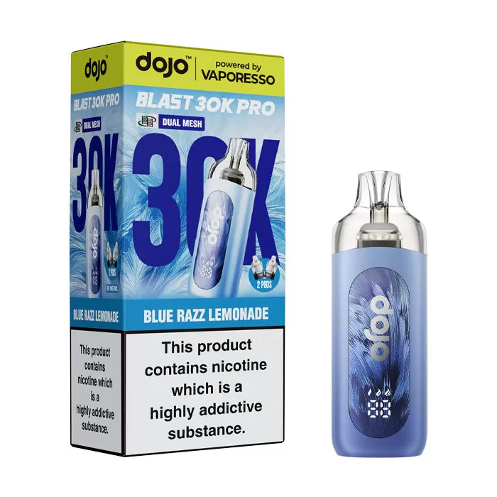 Vaporesso Dojo Blast 30K Pro Prefilled Pod Kit - Blueberry Sour Raspberry - Ukecigstore - Image 2