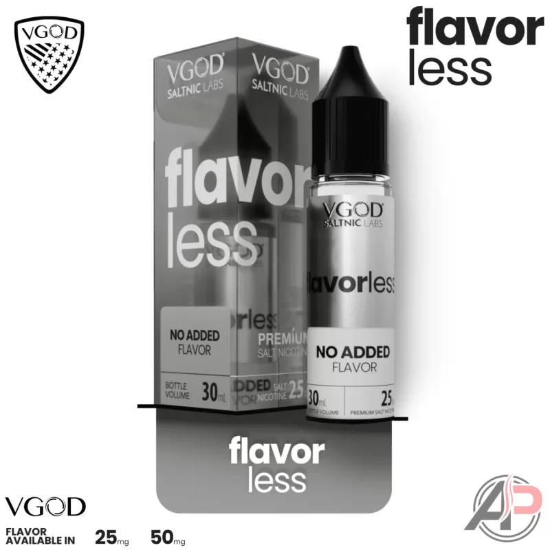 Vgod Flavorless Salt Nicotine 30mL - Image 2