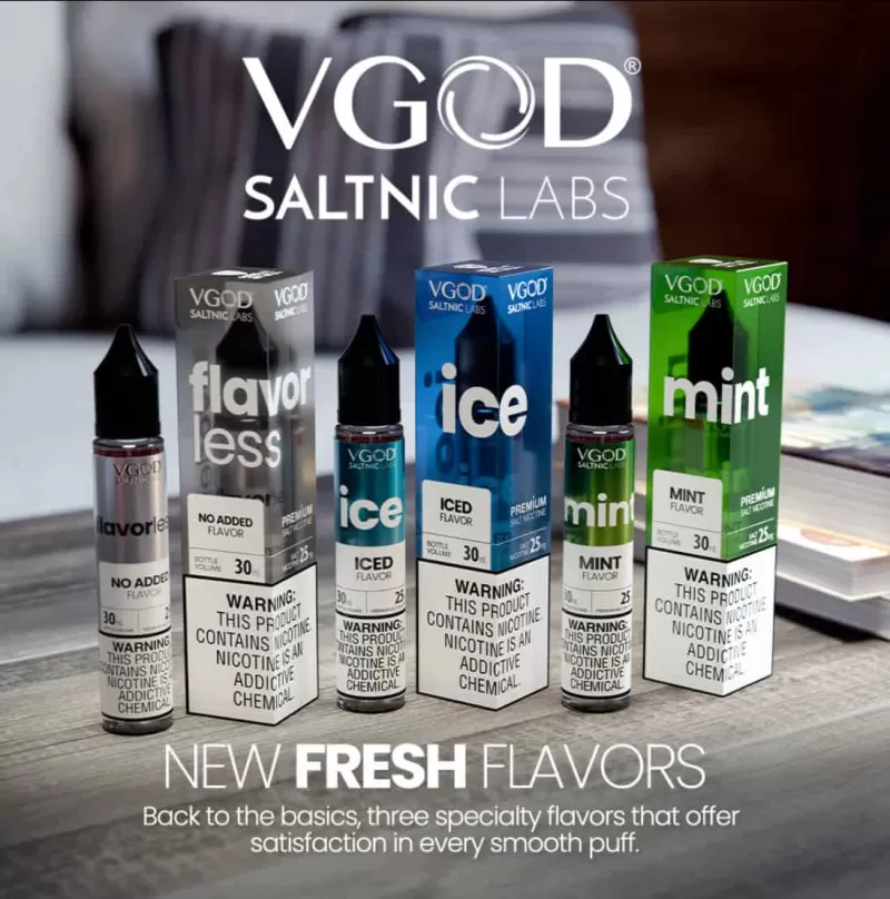 Vgod Flavorless Salt Nicotine 30mL - Image 3