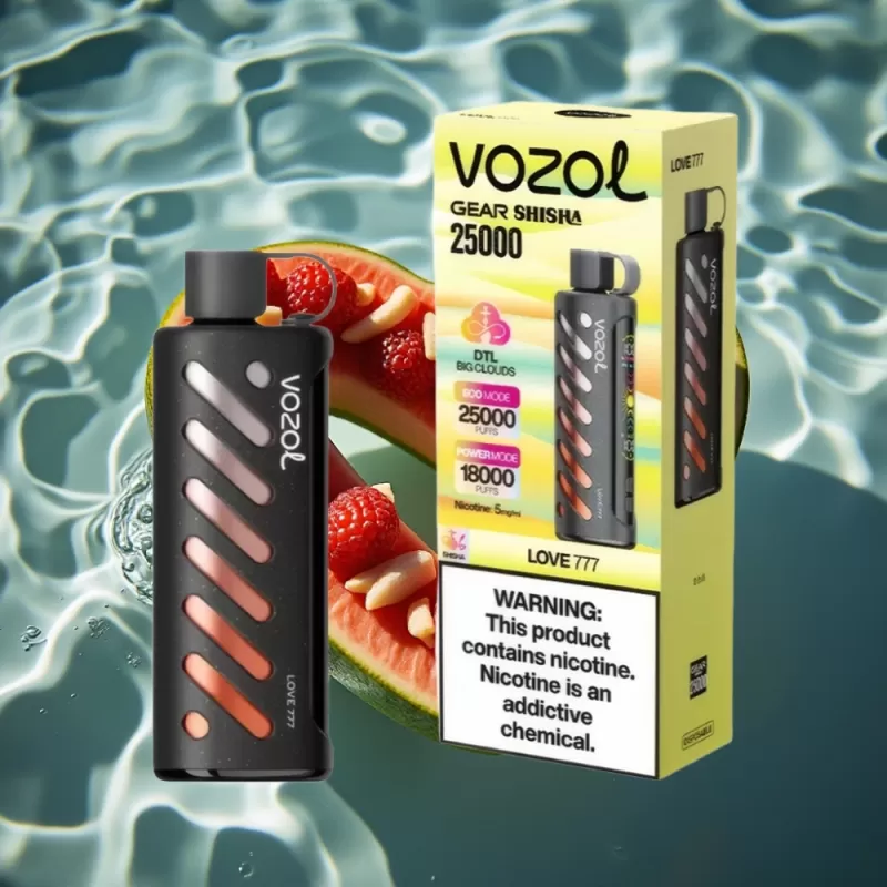 VOZOL Gear Shisha 25000 Puffs Disposable Vape Love 777 with S.i.L.C Tech & Dual Mesh Modes - Bangvapeaustralia - Image 2