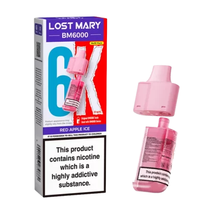 Red Apple Ice Lost Mary BM6000 Refill Pack - 20mg - Vape Product