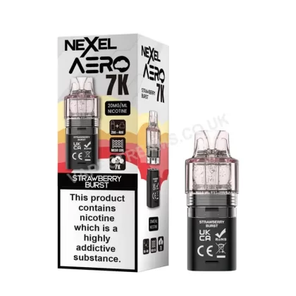 Nexel Aero 7K Strawberry Burst Pods - Vapestreams Co