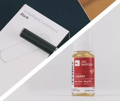 Blank Cartomisers + 10ml Cherry E-liquid
