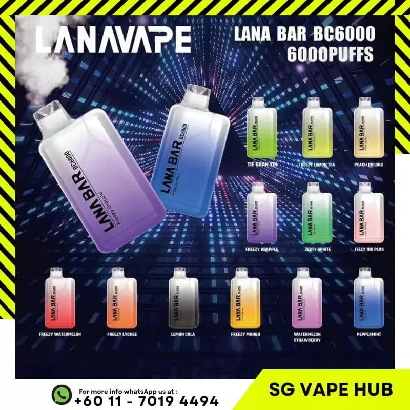 LANABAR BC 6000 Puffs - Watermelon Strawberry - Image 3