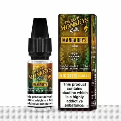 MANGABEYS NICOTINE SALT E-LIQUID BY TWELVE MONKEYS SALTS