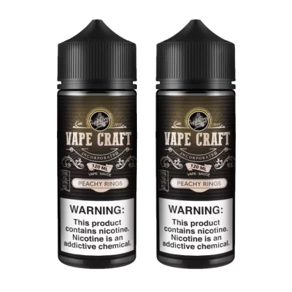 Vape Craft Peachy Rings 2 Bottle Bundle - 240mL (2x120mL); Vape Product, Vape Product
