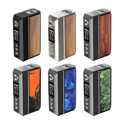 Voopoo Drag 4 Vape Mod 177W - Black / Walnut, Gun Metal / Forest Green