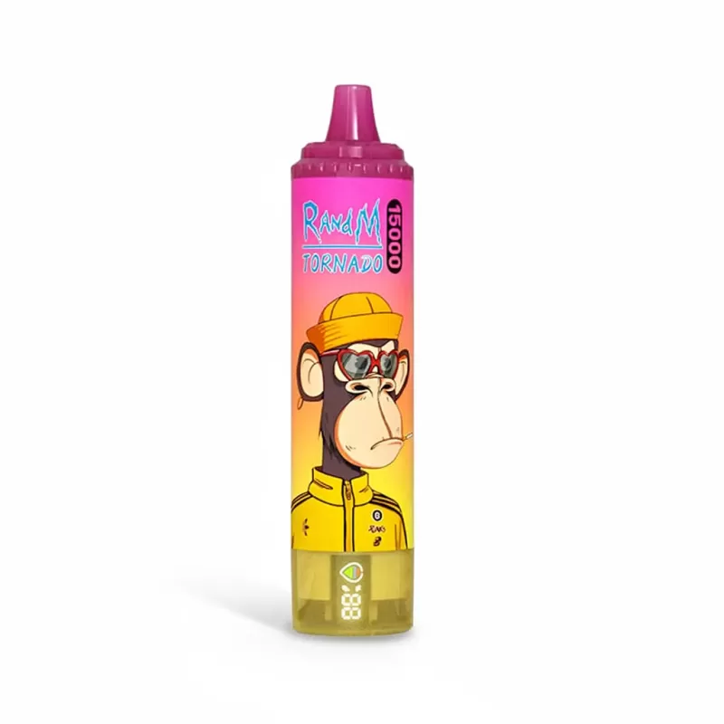 Fumot RandM Tornado 15000 Puffs Disposable Vape LED Screen - Apple Peach Pear, Banana Ice; White Grape Ice; Vape Product, Vape Product - Image 2