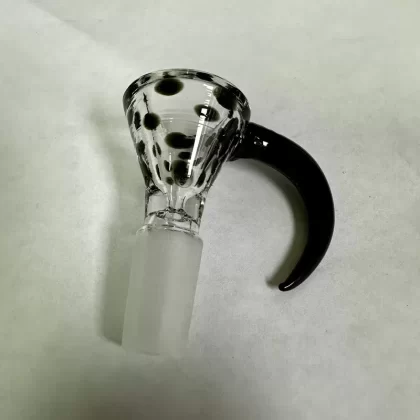 14mm Flower Bowl Spotted Hook - Color#Black>White>Amber>Teal>Blue