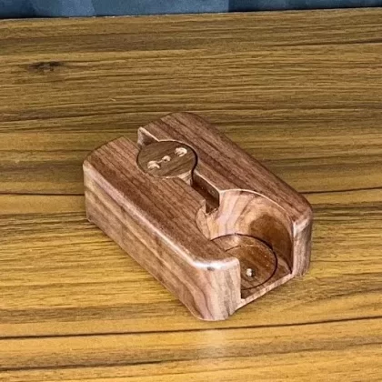 The Club Wireless Docking Station in Black Walnut by The Club