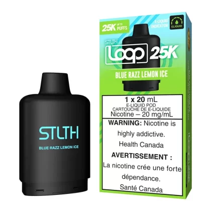 STLTH Loop 25K E-Liquid Pod Pack – Blue Razz Lemon Ice - 20mg/mL