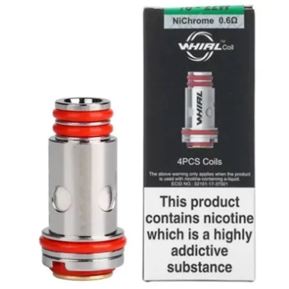 UWELL WHIRL REPLACEMENT VAPE COILS - Option#0.6ohm - Four Pack>1.8 Ohm - Four Pack