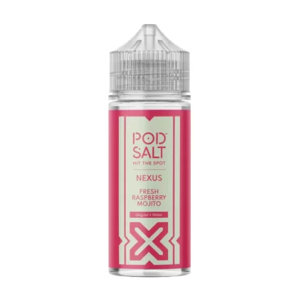 Pod Salt Fresh Raspberry Mojito 100ml Vape Juice By Nexus - 1 x 18mg Nic Shot