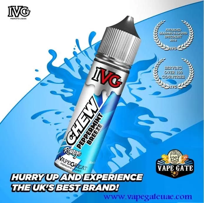 Chew Peppermint Breeze 60ml E juice by IVG - 6 mg / 60 ml - Image 3