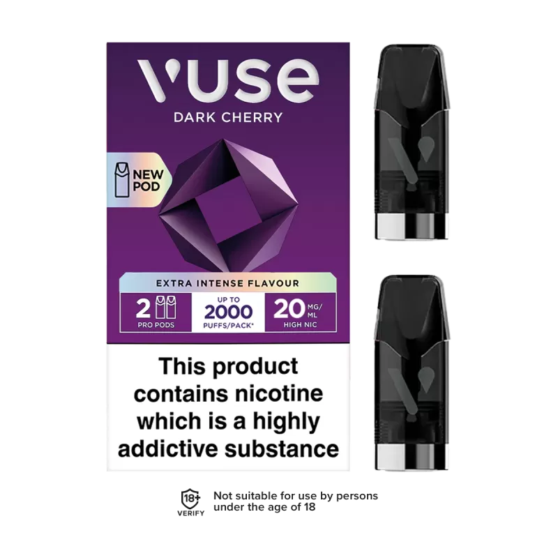 Dark Cherry Vuse Pro Pods - Vapeshop Co