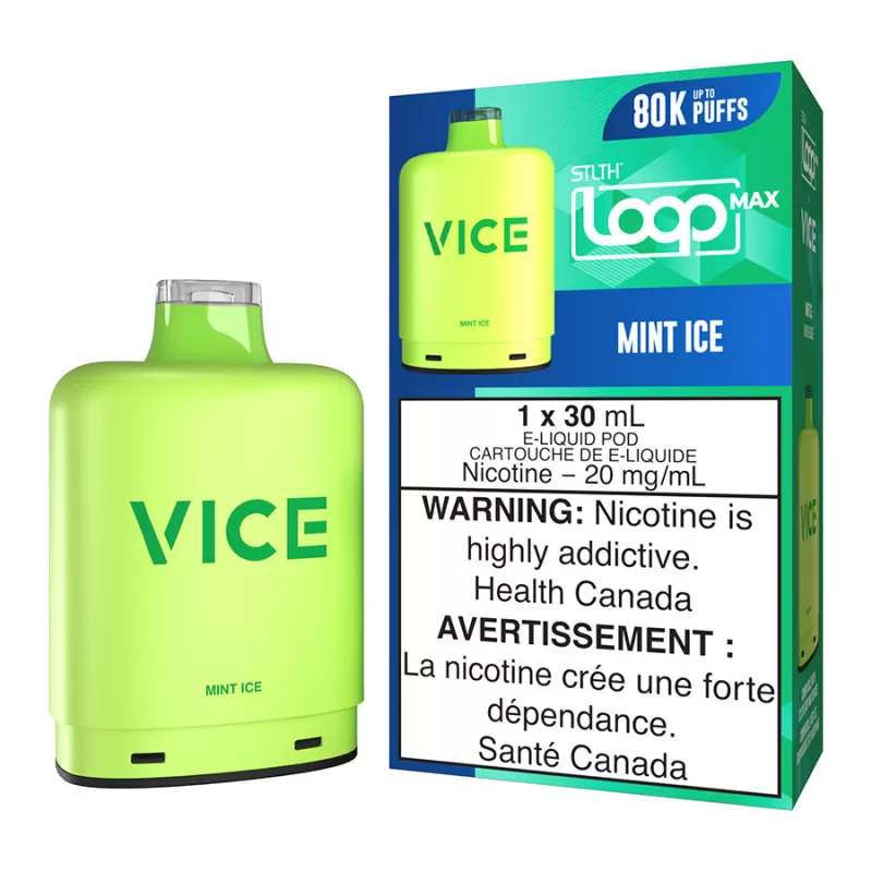 STLTH Loop Max x Vice E-Liquid Pod Pack - Mint Ice 30ml - 20mg/ml