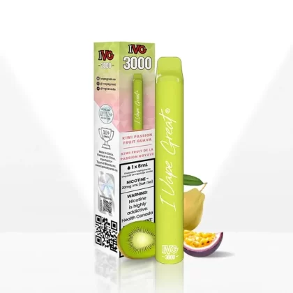 IVG Disposable – 3000 Puffs – Kiwi Passionfruit Guava - Eliquidsupply