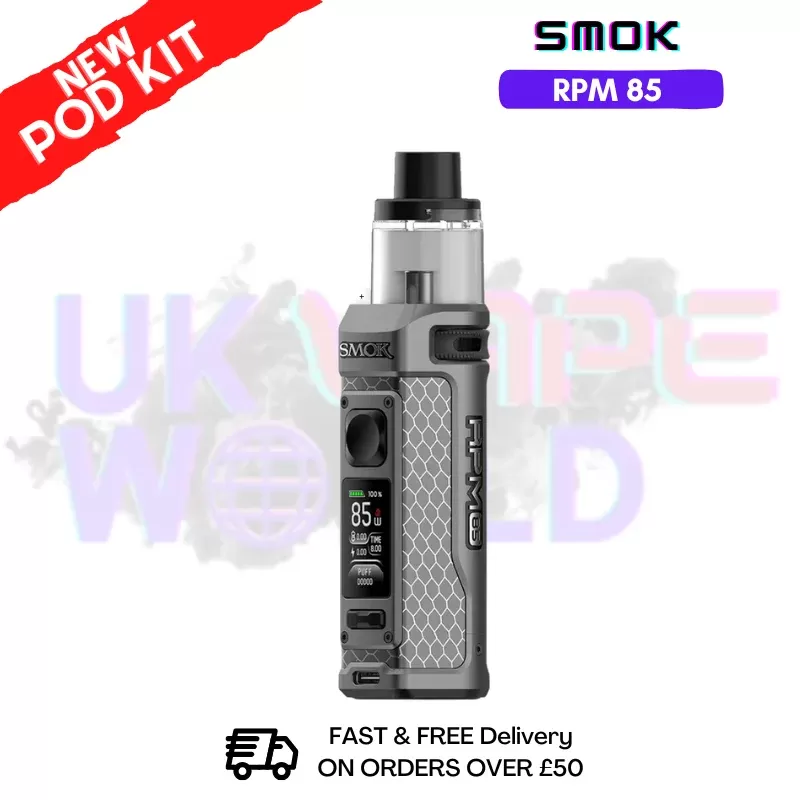 Matte Gunmetal Smok Rpm 85 Kit – Free Nic Salt