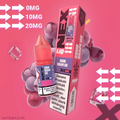 NexLiq – Sour Grape Ice - 20mg/ml, Nikotinfrei
