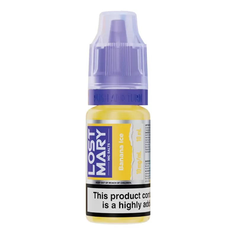 Banana Ice Nic Salt E-Liquid by Lost Mary (10ml) - 10mg