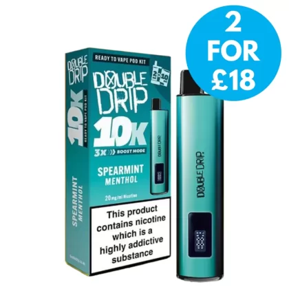 20mg (2%) Double Drip 10k Prefilled Vape Kit - Vape Co