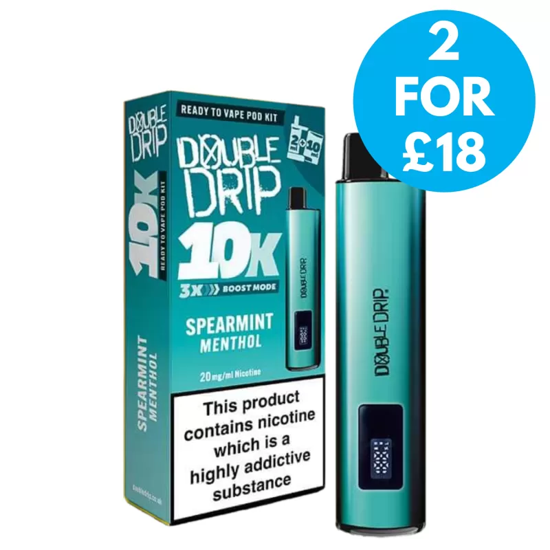 20mg (2%) Double Drip 10k Prefilled Vape Kit - Vape Co