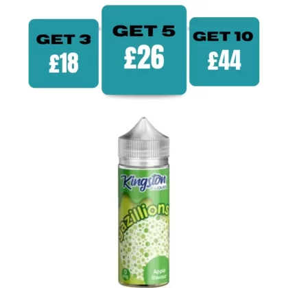 Kingston Gazillion Edition 100ML E-Liquid Shortfill - Strawberry / No