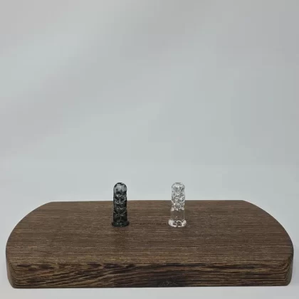 3D Glass Dimpled Mouthpiece for Pivot by VgoodiEZ - Color/ Style#Clear>Smoked