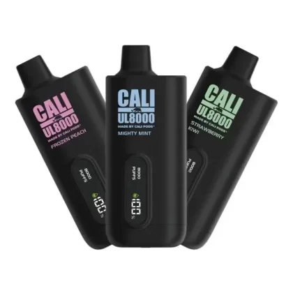 Cali UL8000 Zero Nicotine 8000 Puff Vape - Pack Count#Single Pack~Flavor#Blue Raspberry Lemonade>Frozen Apple Watermelon>Frozen Blackberry>Frozen Blue Raspberry>Frozen Grape>Frozen Lush>Froz