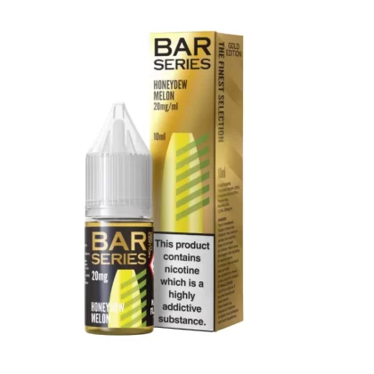 Bar Series Honeydew Melon Gold Salts 5mg & 10mg Nicotine E-Liquid - Vape Product, Vape Product