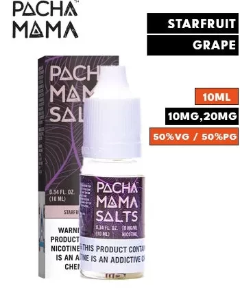Starfruit Grape Nic Salt eLiquid by Pacha Mama - 10mg / 10ml