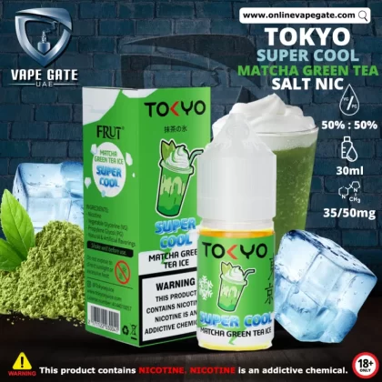 Tokyo Super Cool Matcha Green Tea Ice Saltnic 30ml - 35 mg - 30 ml
