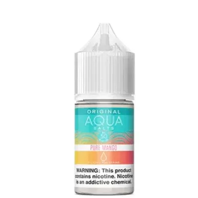 Pure Mango Aqua Salts 30mL - Flavor & Nicotine#35mg>50mg>30mL