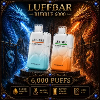 LUFFBAR Bubble 6000 - Cinnamon Funnel Cake (BLK Series)