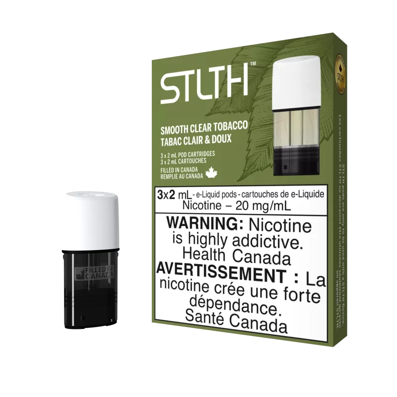 STLTH Pod Pack - Smooth Clear Tobacco - 20 mg/mL (wholeseller) - Excise PE, 20 mg/mL - PE (F8B7F1)